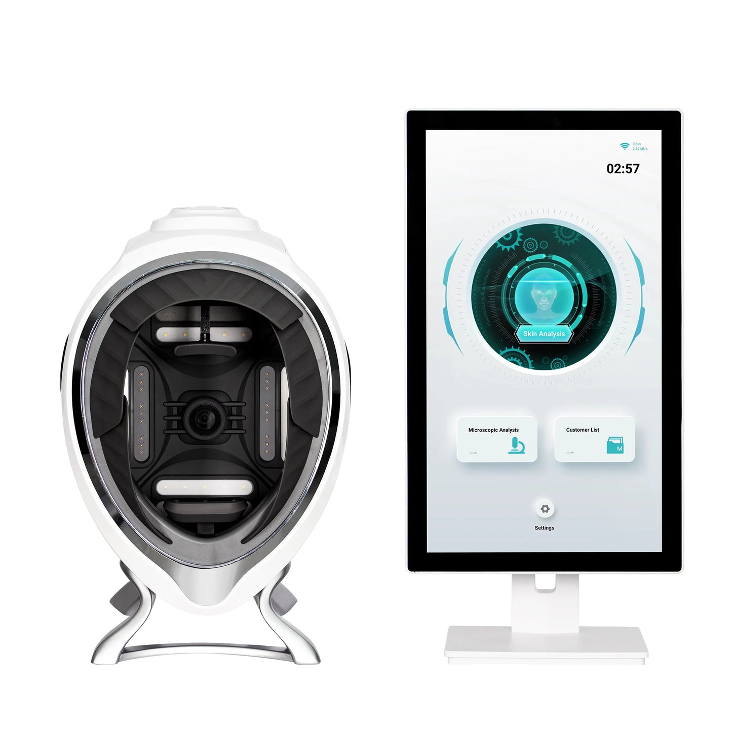 Portable 3d Ai 10 Spectrum UV RGB Light Skin Analyzer Face Moisture Test Machine Facial Scanner for Skin Clinic