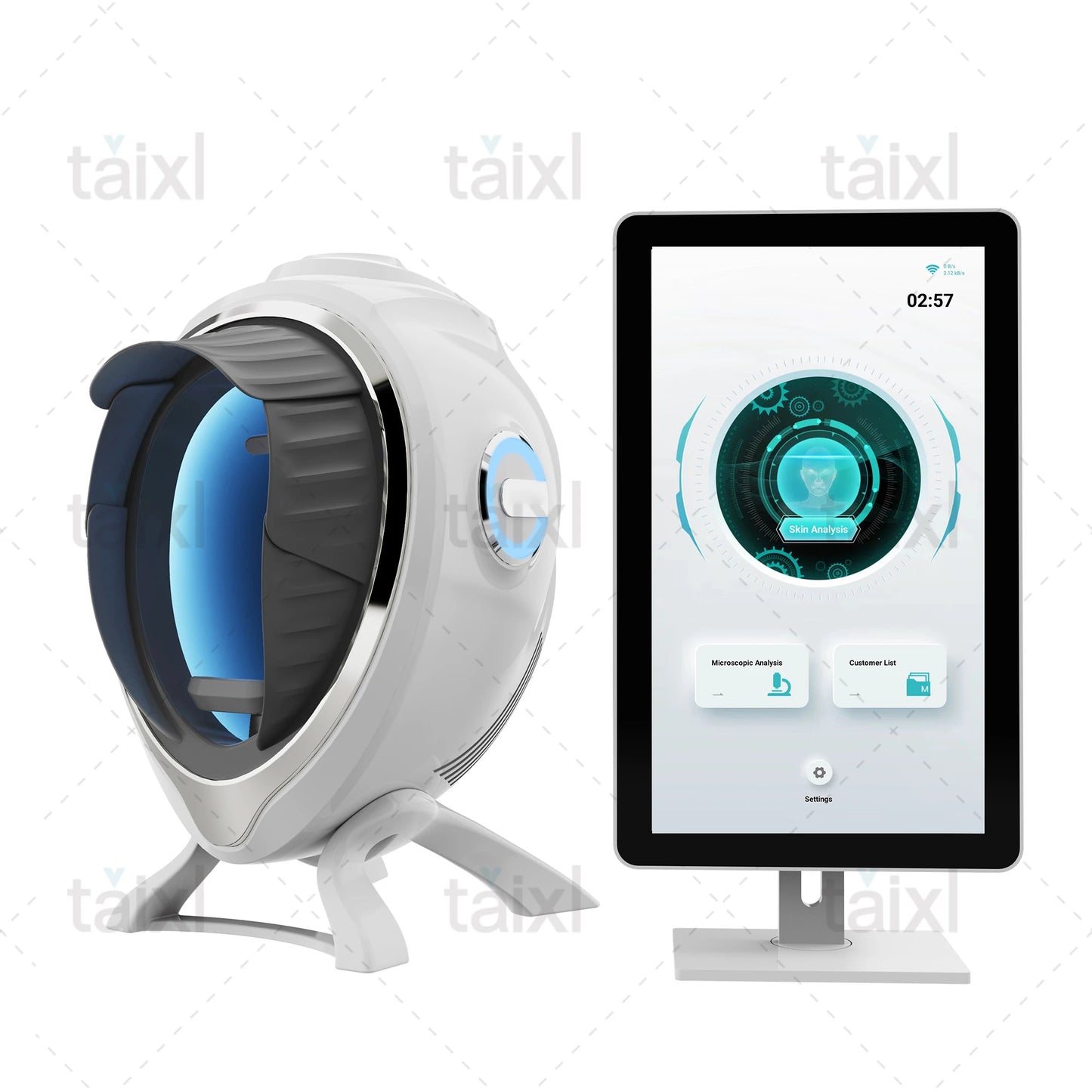 Portable 3d Ai 10 Spectrum UV RGB Light Skin Analyzer Face Moisture Test Machine Facial Scanner for Skin Clinic