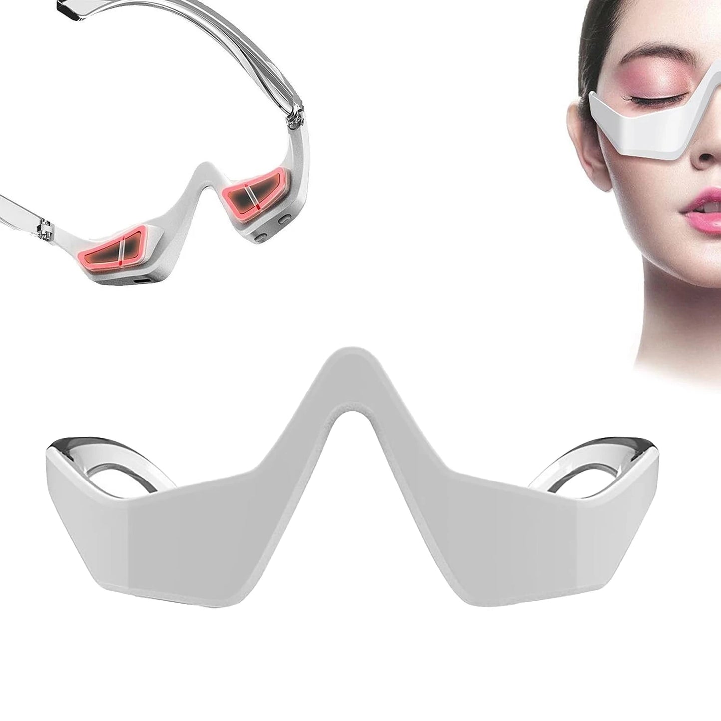 Smart Eye beauty Massager Red Light Therapy for Dark Circles and Fine Wrinkles Home Use Eye Care Vibration Massage Device